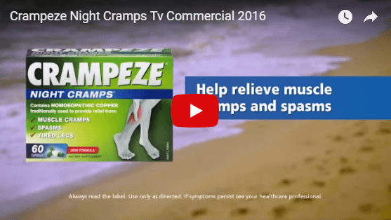 Crampeze TV Commercials for Night Cramps